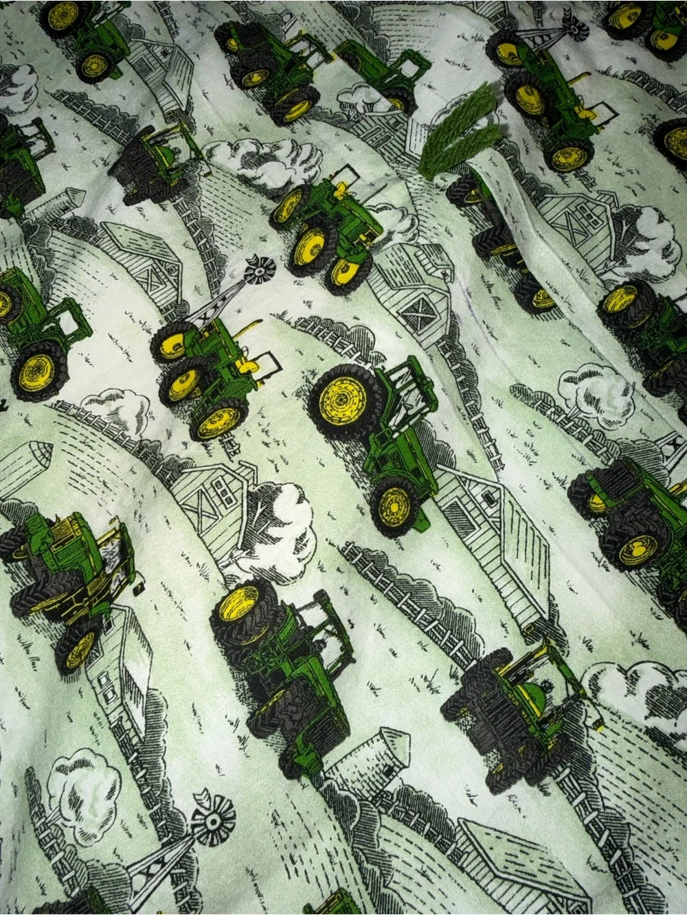 NEW Vintage Baby Toddler Quilt Patchwork Handmade John Deere